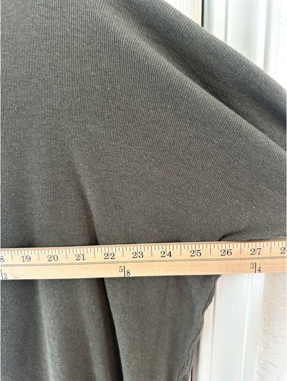 We The Free Women’s Army Green/taupe slve Oversized Frayed Shirt Cotton Size XS - Picture 8 of 8